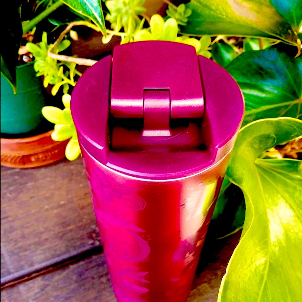 ❤️New Fall 2021 Starbucks Plum Floral SS Tumbler - Picture 5 of 6
